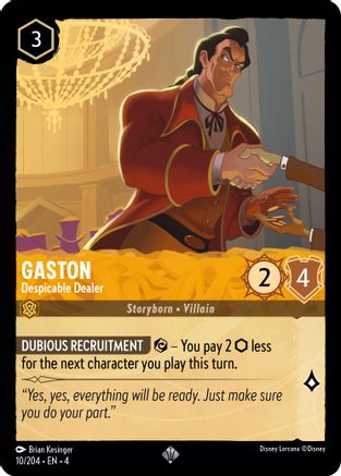 Gaston - Despicable Dealer (10/204) - Super Rare