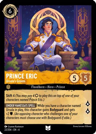 Prince Eric - Ursula's Groom (22/204) - Uncommon