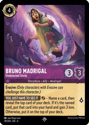 Bruno Madrigal - Undetected Uncle FRANÇAIS (39/204) - RU - Très Rare
