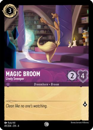 Magic Broom - Lively Sweeper FRANÇAIS (49/204) - RU - Commune - Cold Foil