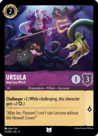 Ursula - Mad Sea Witch (57/204) - Uncommon