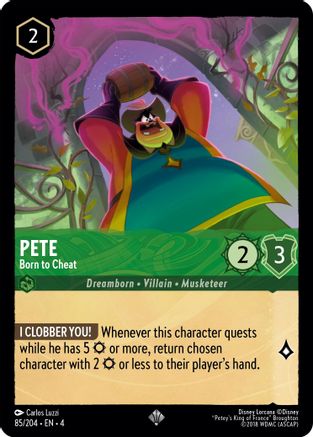 Pete - Born to Cheat (85/204) - Super Rare
