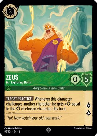 Zeus - Mr. Lightning Bolts (92/204) - Super Rare