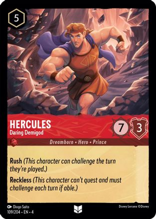 Hercules - Daring Demigod FRANÇAIS (109/204) - RU - Inhabituelle - Cold Foil