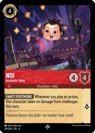 Noi - Acrobatic Baby (119/204) - Super Rare - Cold Foil