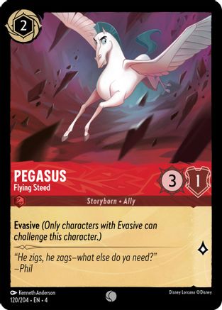 Pegasus - Flying Steed (120/204) - Common - Cold Foil