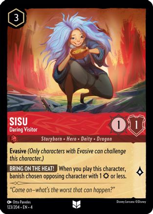 Sisu - Daring Visitor (123/204) - Uncommon - Cold Foil