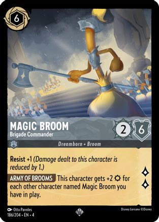 Magic Broom - Brigade Commander (186/204) - Super Rare - Cold Foil