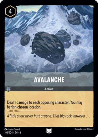 Avalanche (195/204) - Uncommon - Cold Foil