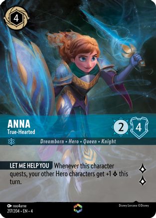 Anna - True-Hearted (Enchanted) FRANÇAIS (217/204) - RU - Enchantée - Holofoil
