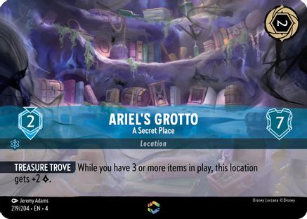 Ariel's Grotto - A Secret Place (Enchanted) (219/204) - Enchanted - Holofoil