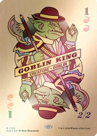 Goblin King (1705) (Rainbow Foil) (SLD-1705) - rare - Foil