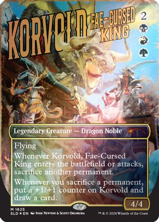 Korvold, Fae-Cursed King (Rainbow Foil) (SLD-1625) - mythic - Foil