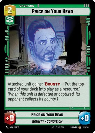 Price on Your Head (125/262) - SOTG - Common - Foil