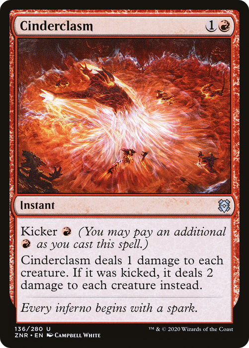 Cinderclasm (ZNR-136) - uncommon - Foil