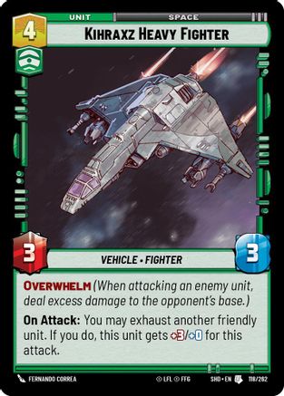 Kihraxz Heavy Fighter (118/262) - SOTG - Uncommon - Foil