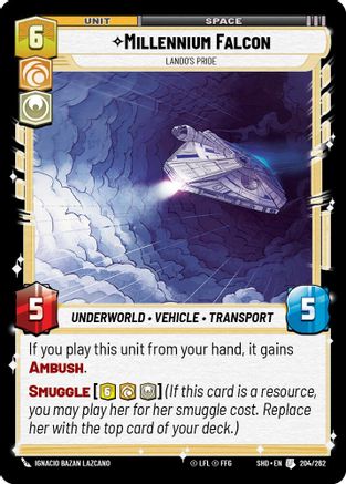 Millennium Falcon - Lando's Pride (204/262) - SOTG - Uncommon - Foil