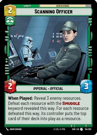 Scanning Officer (114/262) - SOTG - Uncommon - Foil