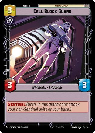 Cell Block Guard (238/262) - SOTG - Special