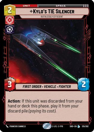 Kylo's TIE Silencer - Ruthlessly Efficient (135/262) - SOTG - Legendary - Foil