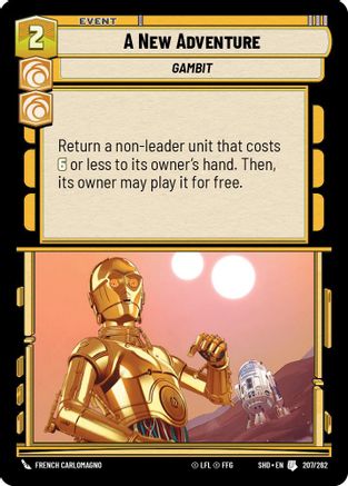 A New Adventure (207/262) - SOTG - Uncommon - Foil
