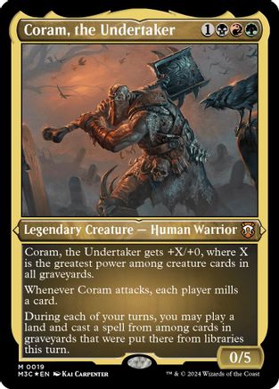 Coram, the Undertaker (Foil Etched) (M3C-019) - mythic - Foil