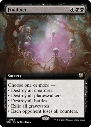 Final Act (Extended Art) (Ripple Foil) (M3C-052) - rare - Foil