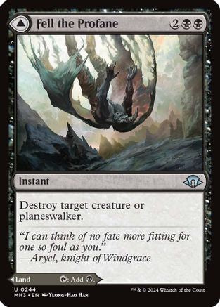 Fell the Profane // Fell Mire (MH3-244) - uncommon - Foil