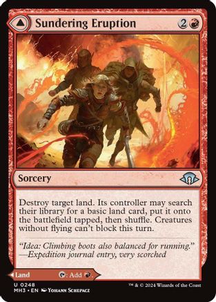 Sundering Eruption // Volcanic Fissure (MH3-248) - uncommon