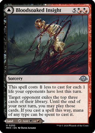 Bloodsoaked Insight // Sanguine Morass (MH3-252) - uncommon
