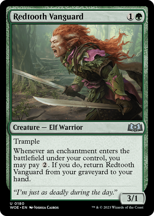 Redtooth Vanguard (WOE-180) - uncommon