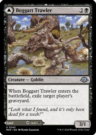 Boggart Trawler // Boggart Bog (MH3-243) - uncommon