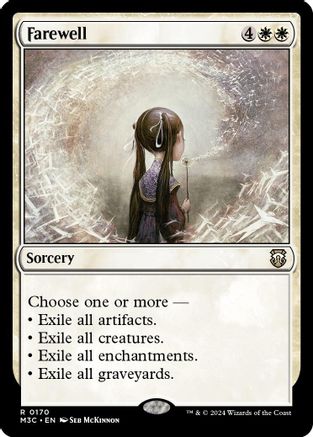 Farewell (Ripple Foil) (M3C-170) - rare - Foil