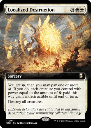 Localized Destruction (Extended Art) (Ripple Foil) (M3C-041) - rare - Foil