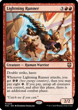 Lightning Runner (Ripple Foil) (M3C-215) - mythic - Foil
