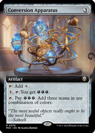 Conversion Apparatus (Extended Art) (Ripple Foil) (M3C-076) - rare - Foil