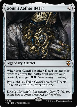 Gonti's Aether Heart (Ripple Foil) (M3C-294) - mythic - Foil