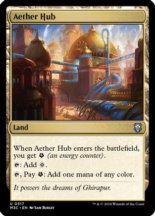 Aether Hub (Ripple Foil) (M3C-317) - uncommon - Foil