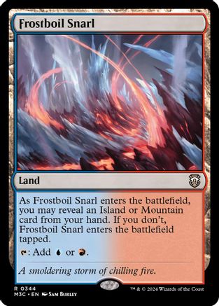 Frostboil Snarl (Ripple Foil) (M3C-344) - rare - Foil