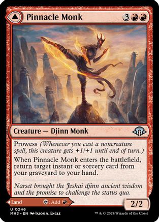 Pinnacle Monk // Mystic Peak (MH3-246) - uncommon