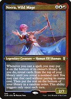 Neera, Wild Mage (CLB-545) - rare - Etched Foil