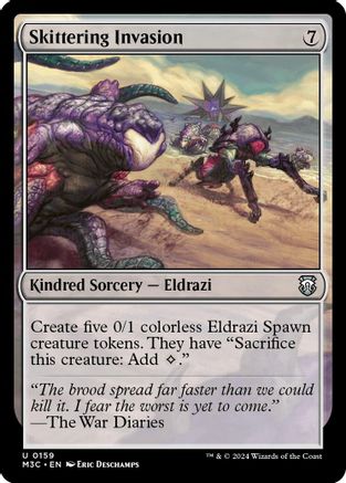 Skittering Invasion (Ripple Foil) (M3C-159) - uncommon - Foil