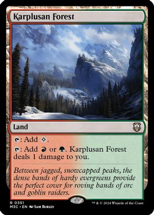 Karplusan Forest (Ripple Foil) (M3C-351) - rare - Foil