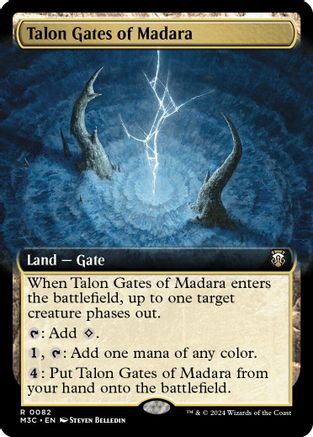 Talon Gates of Madara (Extended Art) (Ripple Foil) (M3C-082) - rare - Foil