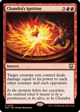 Chandra's Ignition (Ripple Foil) (M3C-209) - rare - Foil