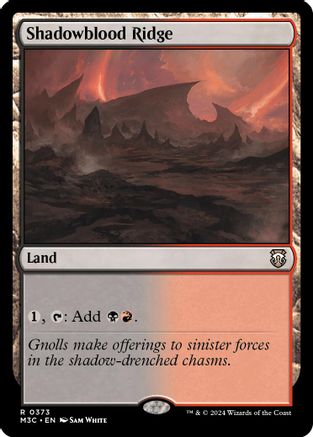 Shadowblood Ridge (Ripple Foil) (M3C-373) - rare - Foil