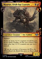 Mauhúr, Uruk-hai Captain (LTR-665) - uncommon: (Showcase)