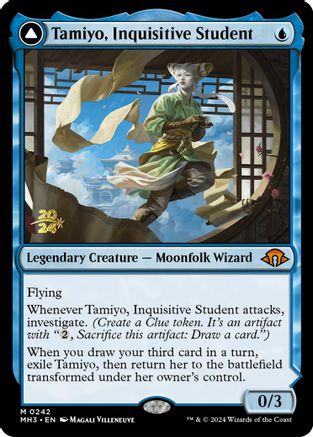 Tamiyo, Inquisitive Student // Tamiyo, Seasoned Scholar (PRE-242S) - mythic - Foil