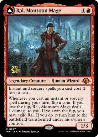 Ral, Monsoon Mage // Ral, Leyline Prodigy (PRE-247S) - mythic - Foil