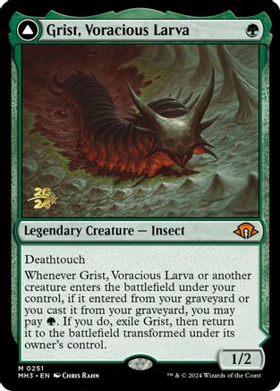 Grist, Voracious Larva // Grist, the Plague Swarm (PRE-251S) - mythic - Foil